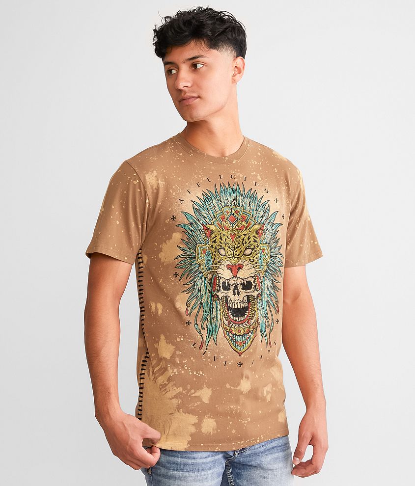 Affliction Jaguar Tribe T-Shirt front view