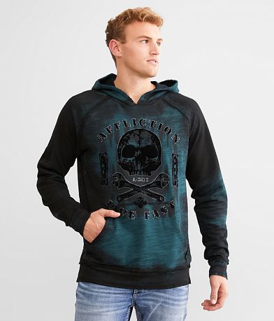 Affliction zip up online hoodie