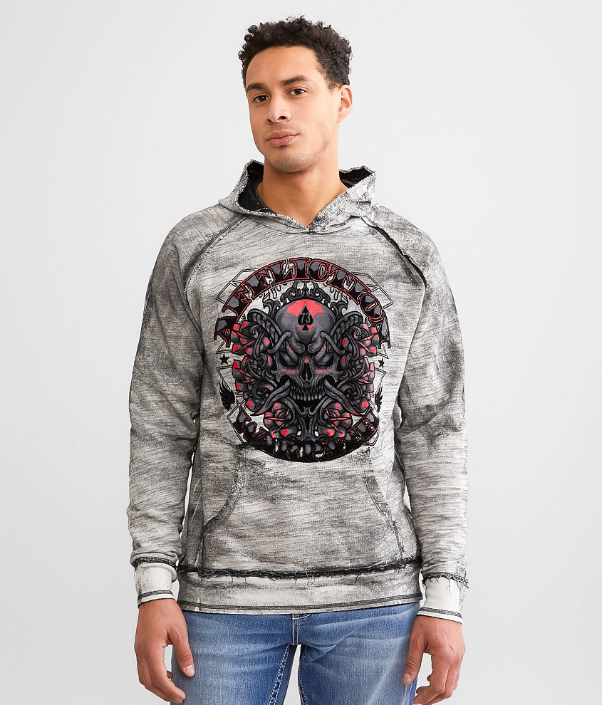 Affliction American Customs Destruction Reversible Hoodie Men s