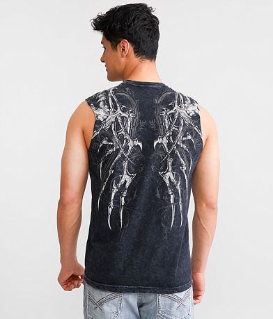 Affliction Vertibrate Tank Top BACK