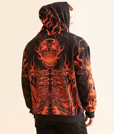 Affliction Infernal Nightmare Hooded Sweatshirt back view