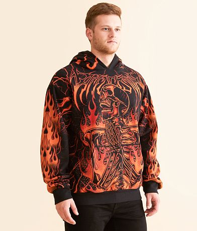 Affliction Infernal Nightmare Hooded Sweatshirt full right side view