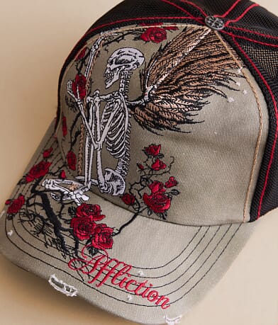 Affliction Winged Reaper Trucker Hat misc detail 2 view