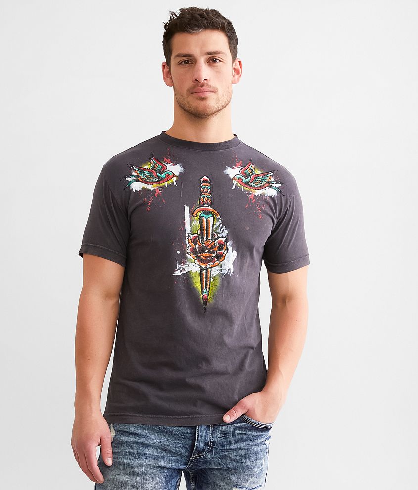 Affliction Dark Fear T-Shirt front view