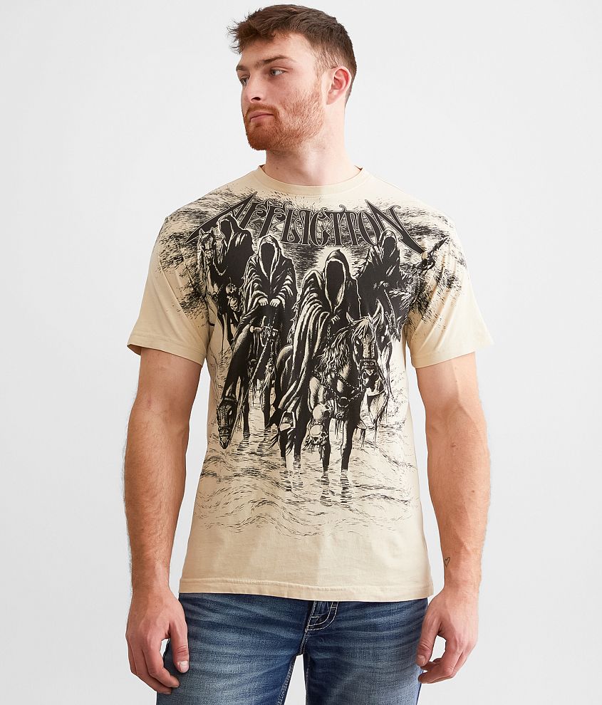 Affliction Black Night T-Shirt front view