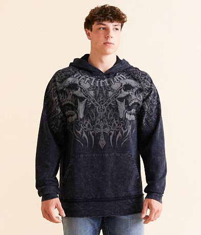 Affliction Decimation Hooded Sweatshirt front view