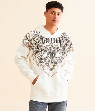 Affliction Vertibrate Hooded Sweatshirt front view