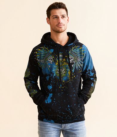Affliction Fire Breather Hooded Sweatshirt front view