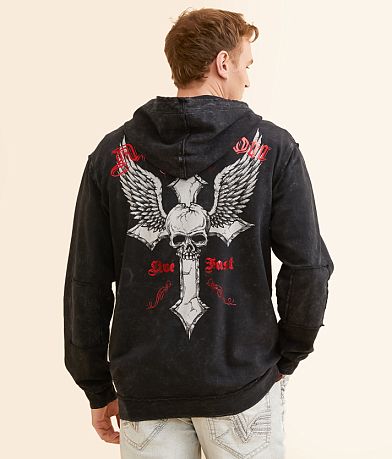 Affliction Live Fast Hoodie back view