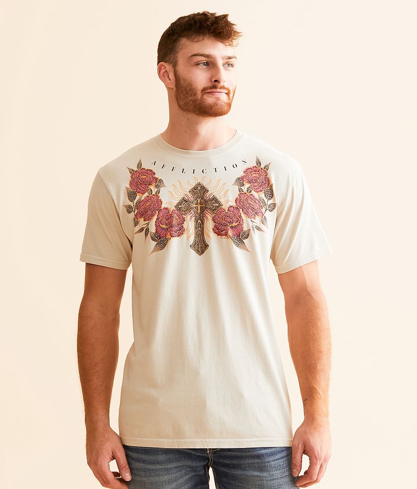 Affliction Crimson Thorn T-Shirt front view