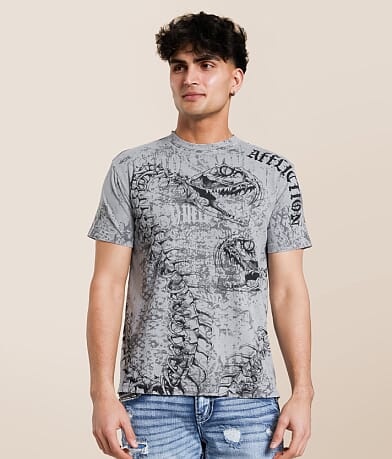 Affliction Skeletal T-Shirt front view