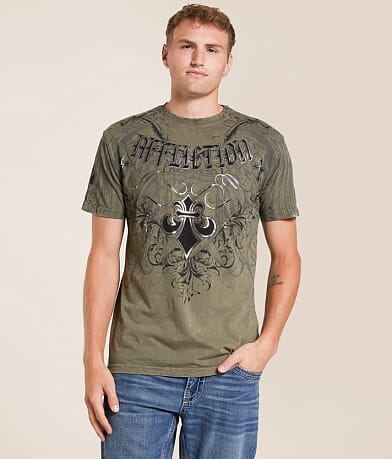 Affliction Elusive Phase T-Shirt front view