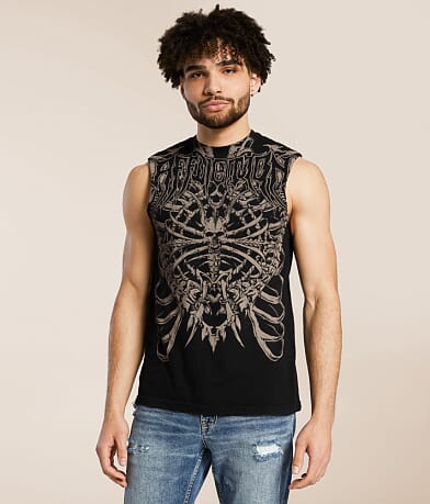 Affliction Catacomb Dust Muscle Tank Top front view