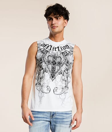 Affliction Repent Muscle Tank Top front view