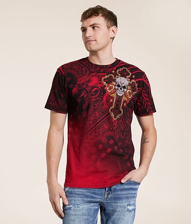 Affliction Descending Fate T-Shirt front view