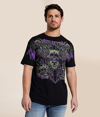 Affliction Horror Swarm T-Shirt front view