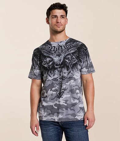 Affliction Death Eyes T-Shirt front view