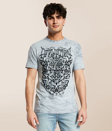 Affliction Abrasive Line T-Shirt front view