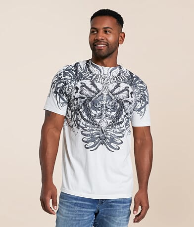 Affliction Charred Martyr T-Shirt front view