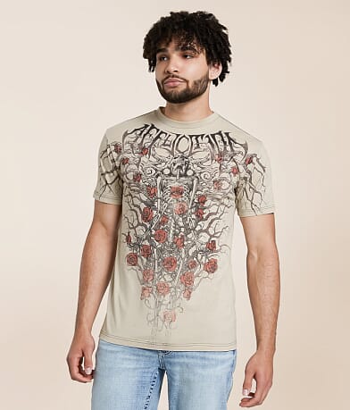 Affliction Crimson Doom T-Shirt front view