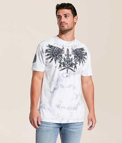 Affliction Mountain Smoke T-Shirt front view