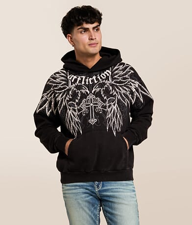 Affliction Seismic Empire Hooded Sweatshirt front view