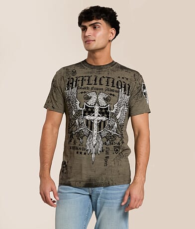 Affliction Iron Thunder T-Shirt front view