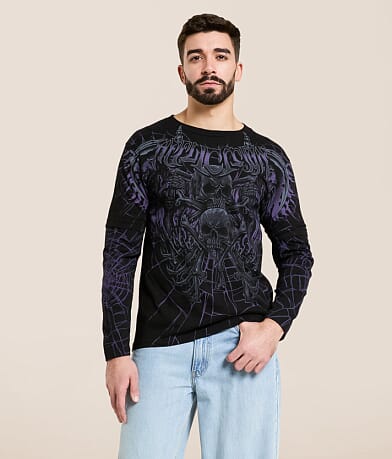 Affliction Darkness Falls T-Shirt front view