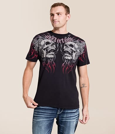 Affliction Destruction T-Shirt front view
