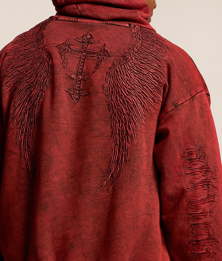Death Eyes Washed Hooded Sweatshirt