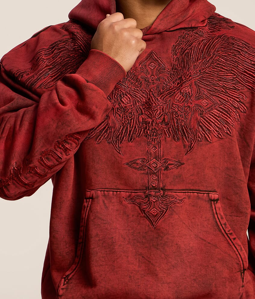 Death Eyes Washed Hooded Sweatshirt