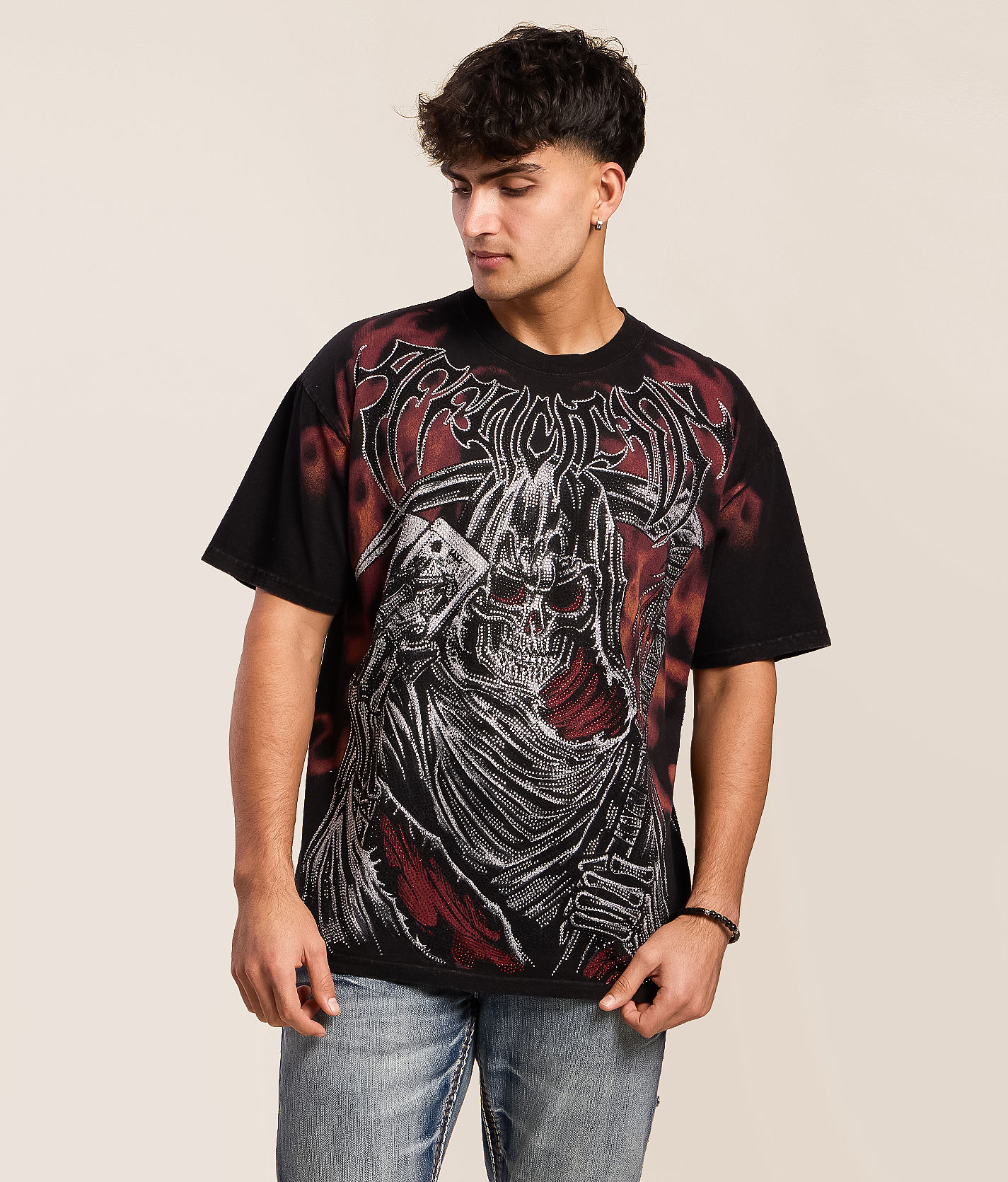 Affliction Mortal Wager T-Shirt - Men's Graphic T-Shirts in Black