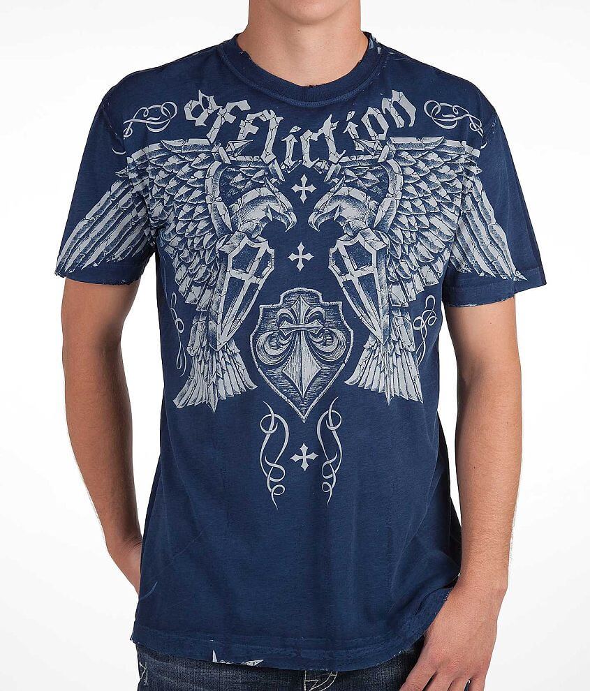 Affliction Negative Reversible T-Shirt - Men's T-Shirts in Slate Blue ...