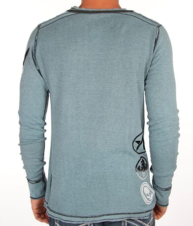 Affliction Monochromatic Reversible Thermal Shirt misc detail 3 view