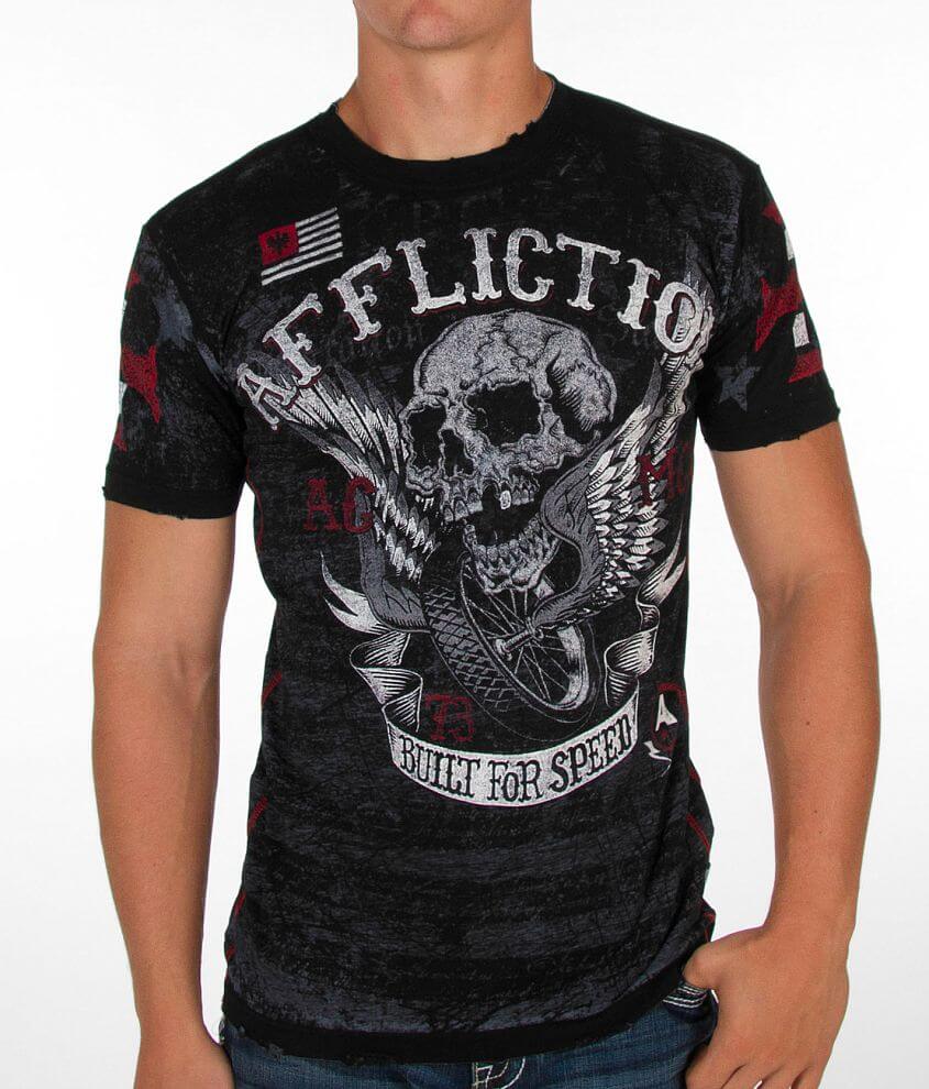 Affliction American Customs Wings of Fury T-Shirt front view