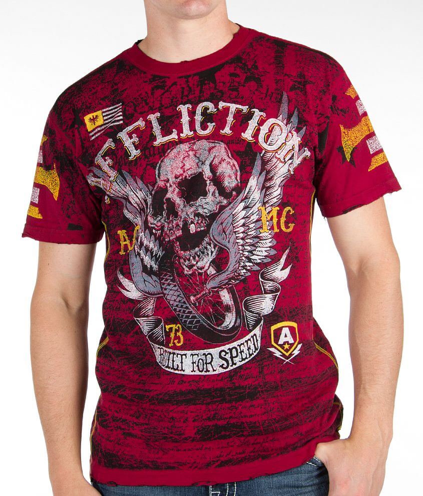 Affliction American Customs Wings Of Fury T-Shirt front view