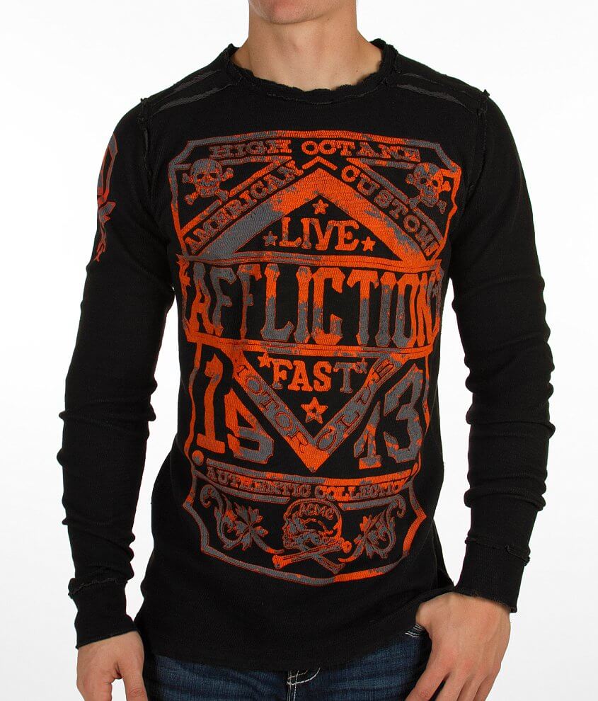 Affliction Appraise Reversible Thermal Shirt front view