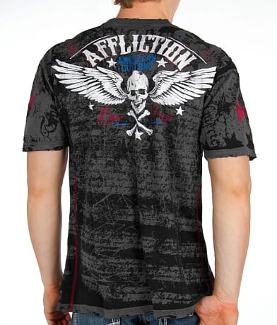 Affliction American Customs Heroic T-Shirt BACK