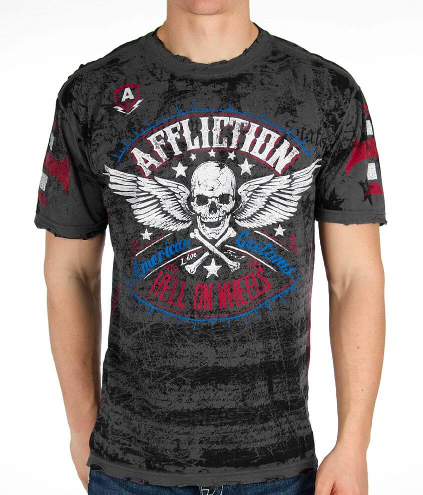 Affliction American Customs Heroic T-Shirt front view