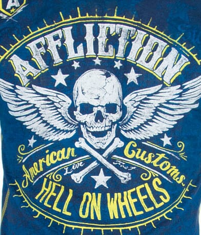 Affliction Heroic Reversible T-Shirt front detail view