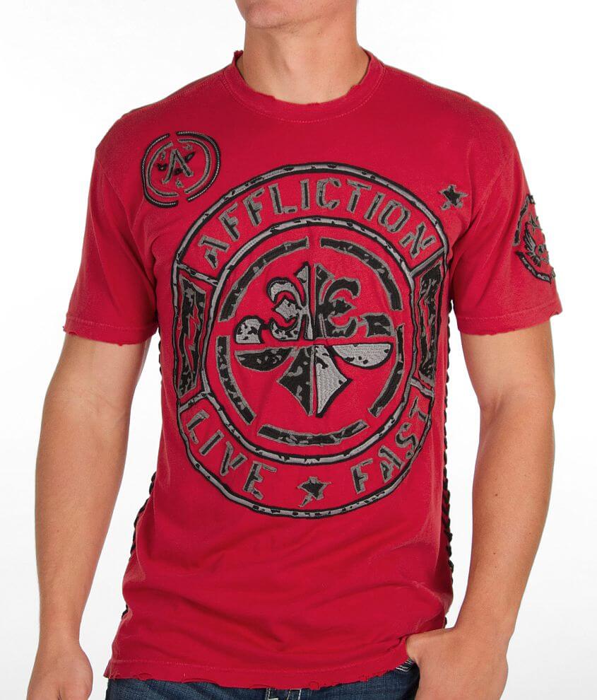 Affliction Stamp Jersey T-Shirt front view