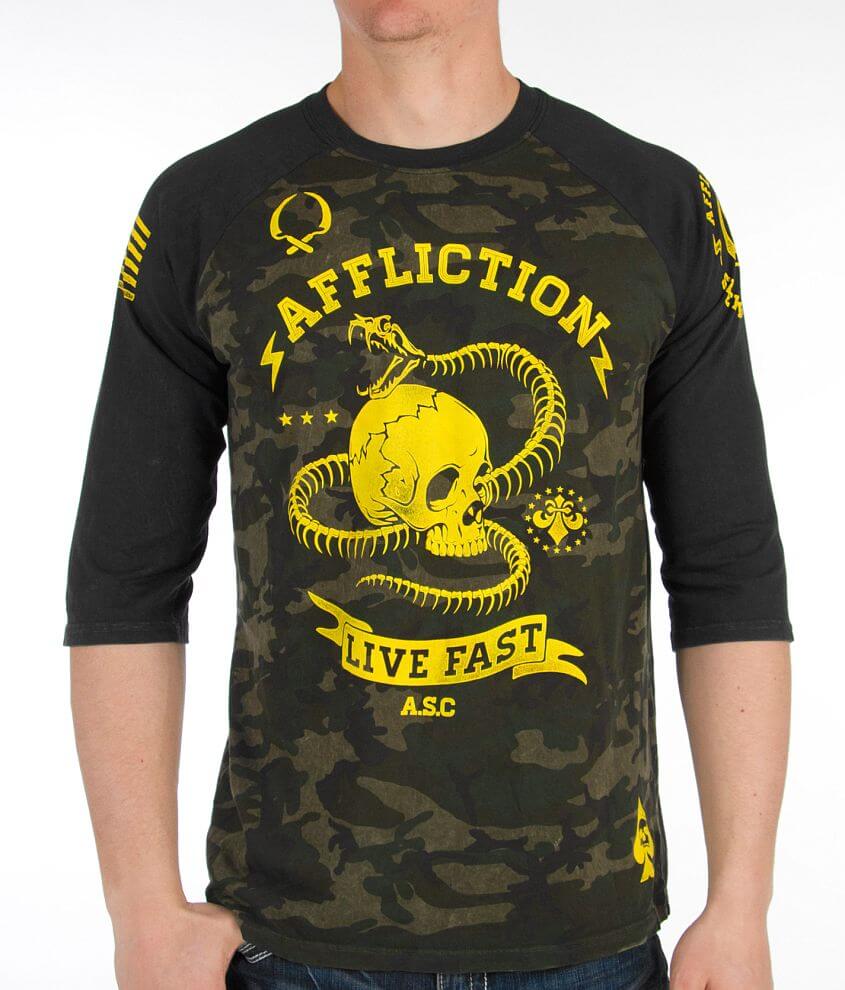 Affliction Snake Eyes T-Shirt front view