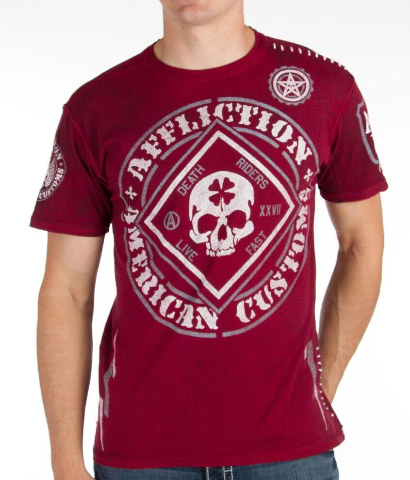 Affliction American Customs Feelin Lucky T-Shirt front view