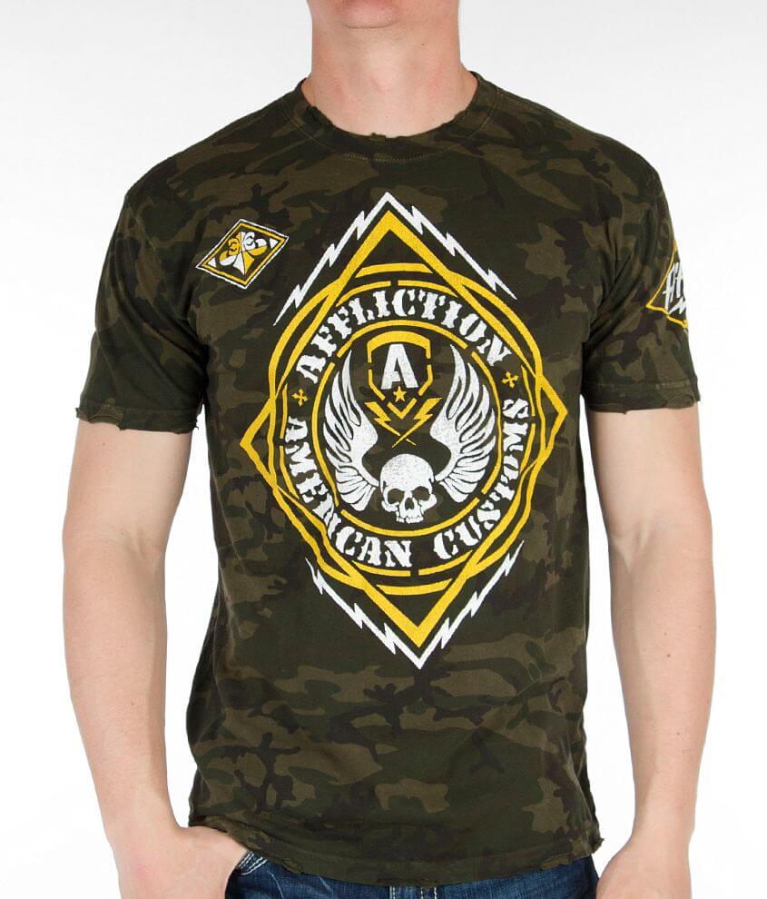 Affliction American Customs Mass Power T-Shirt front view