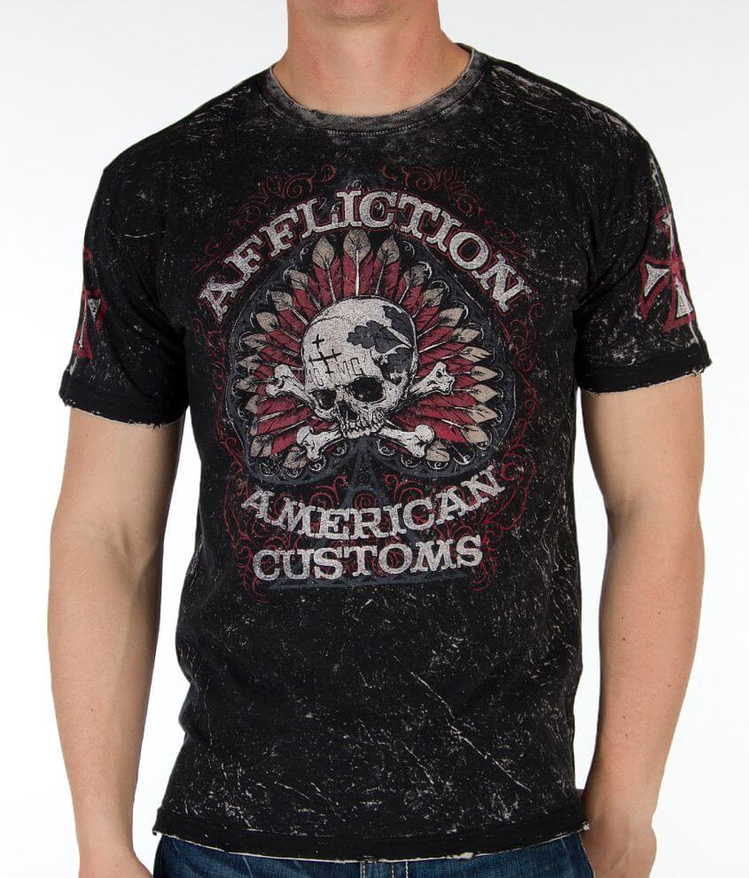 Affliction Spade Kills Reversible T-Shirt front view