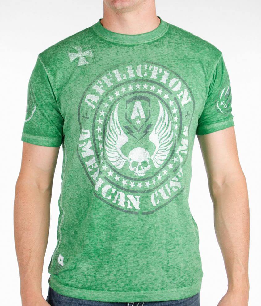 Affliction American Customs Moto T-Shirt front view