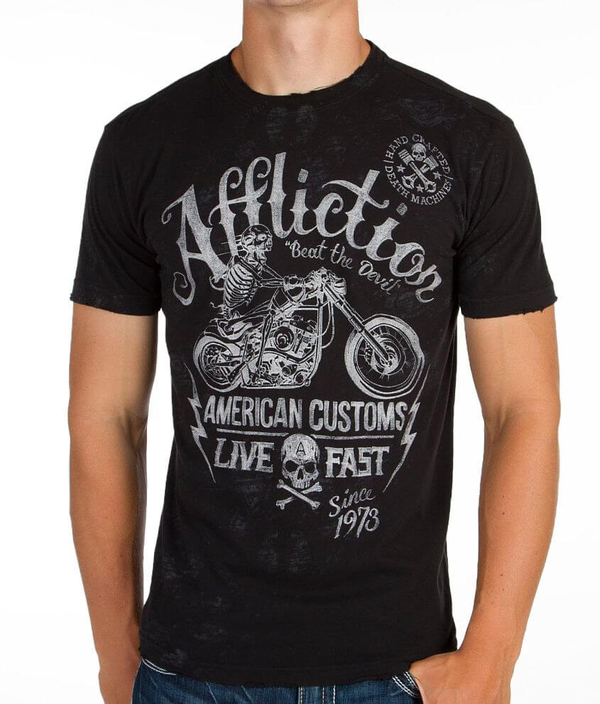 Affliction American Customs Death Machine T-Shirt front view