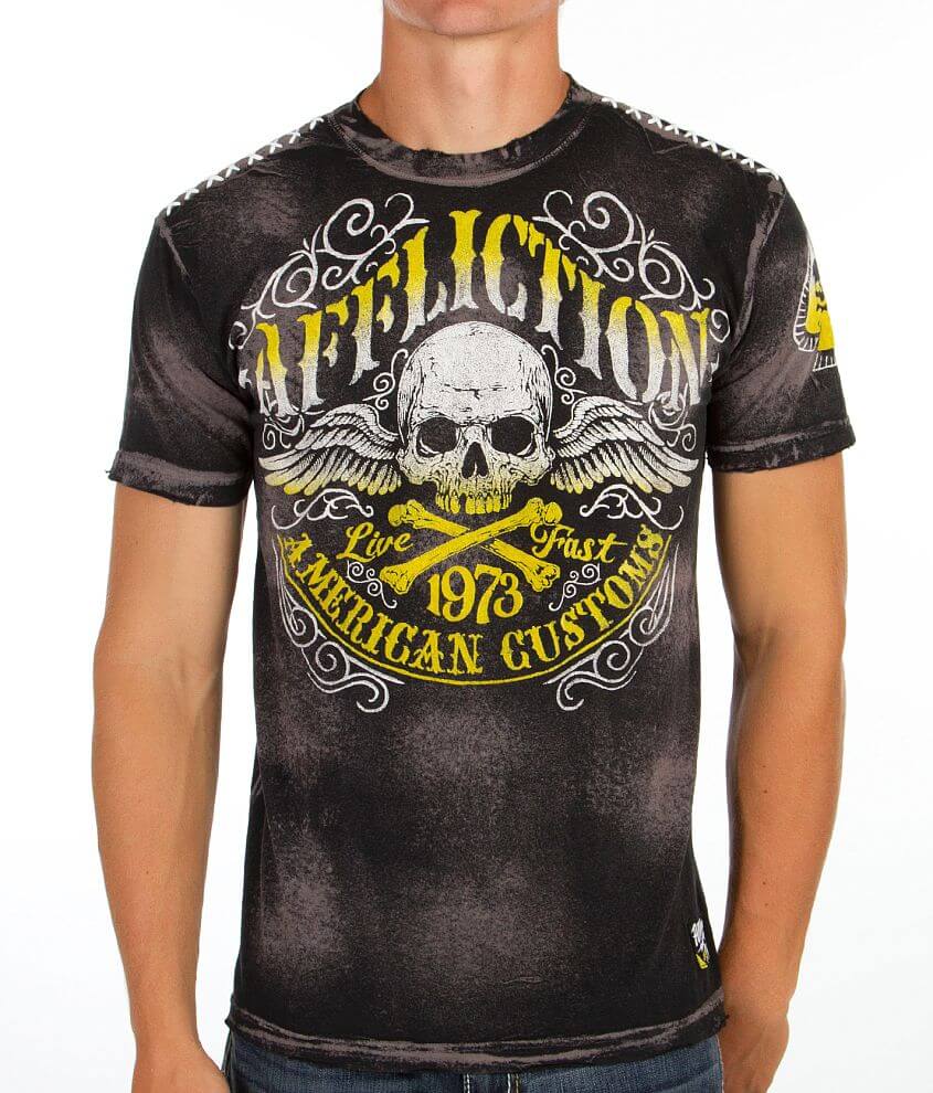 Affliction American Customs Speed Trap T-Shirt front view