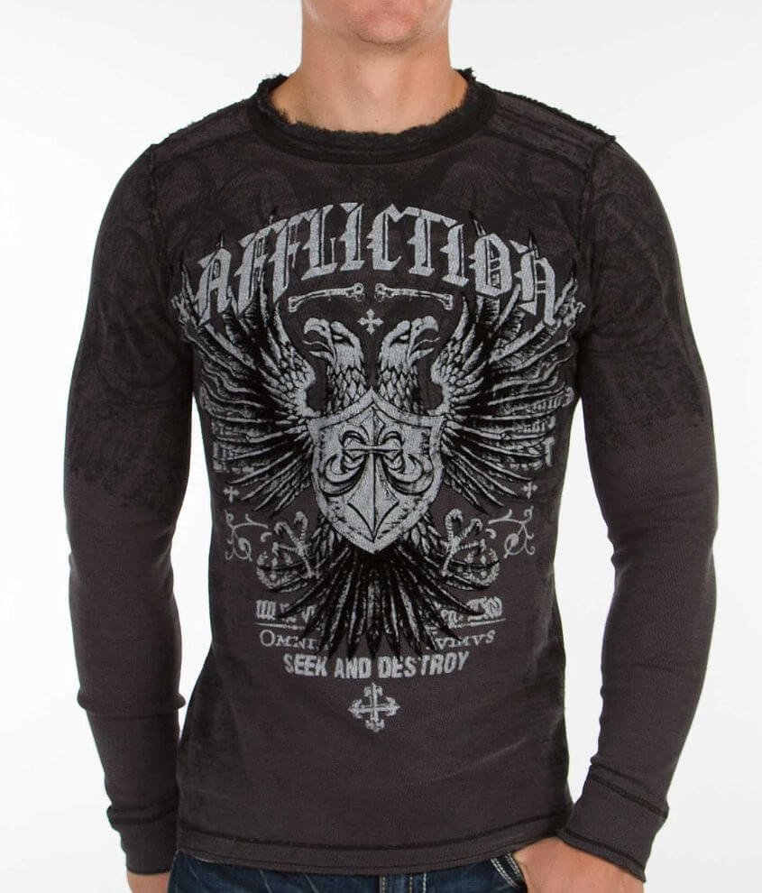 Affliction Liberate Reversible Thermal Shirt - Men's T-Shirts in ...