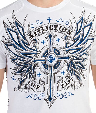 Affliction Microbial T-Shirt front detail view